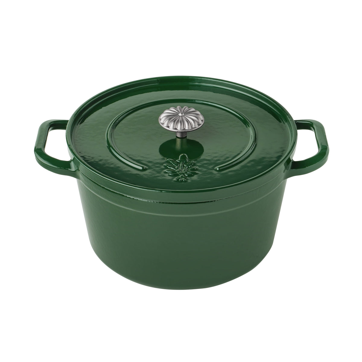 Brambelle Enameled Cast Iron Dutch Oven with Lid 5 Quart Dark Green
