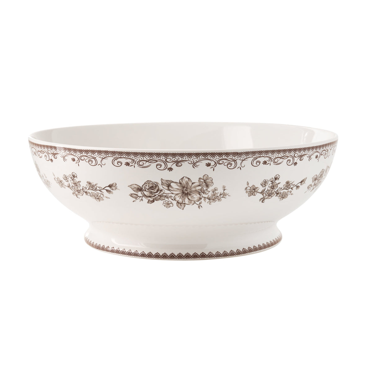 Serving bowl in Brown