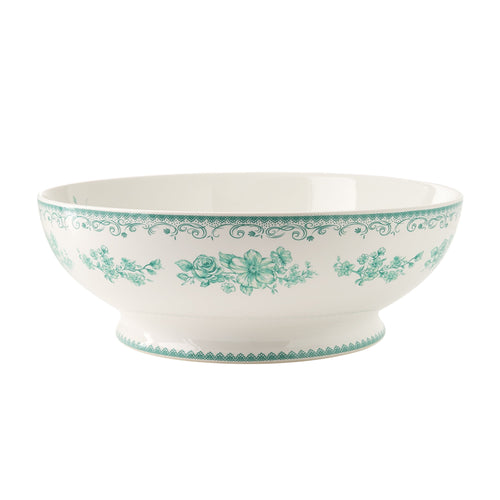 Brambelle Agatha Stoneware Serving Bowl 11 Inch Green