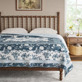 Brambelle Avery Cotton Patchwork Quilt Full Queen Blue Dust