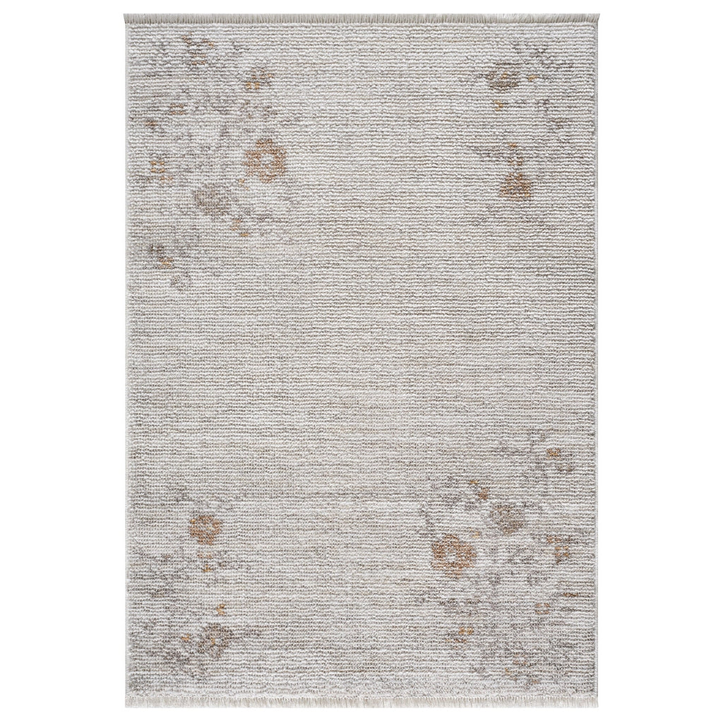 Brambelle Antique Floral Scatter Accent Rug Gray 30 x 46 Inch