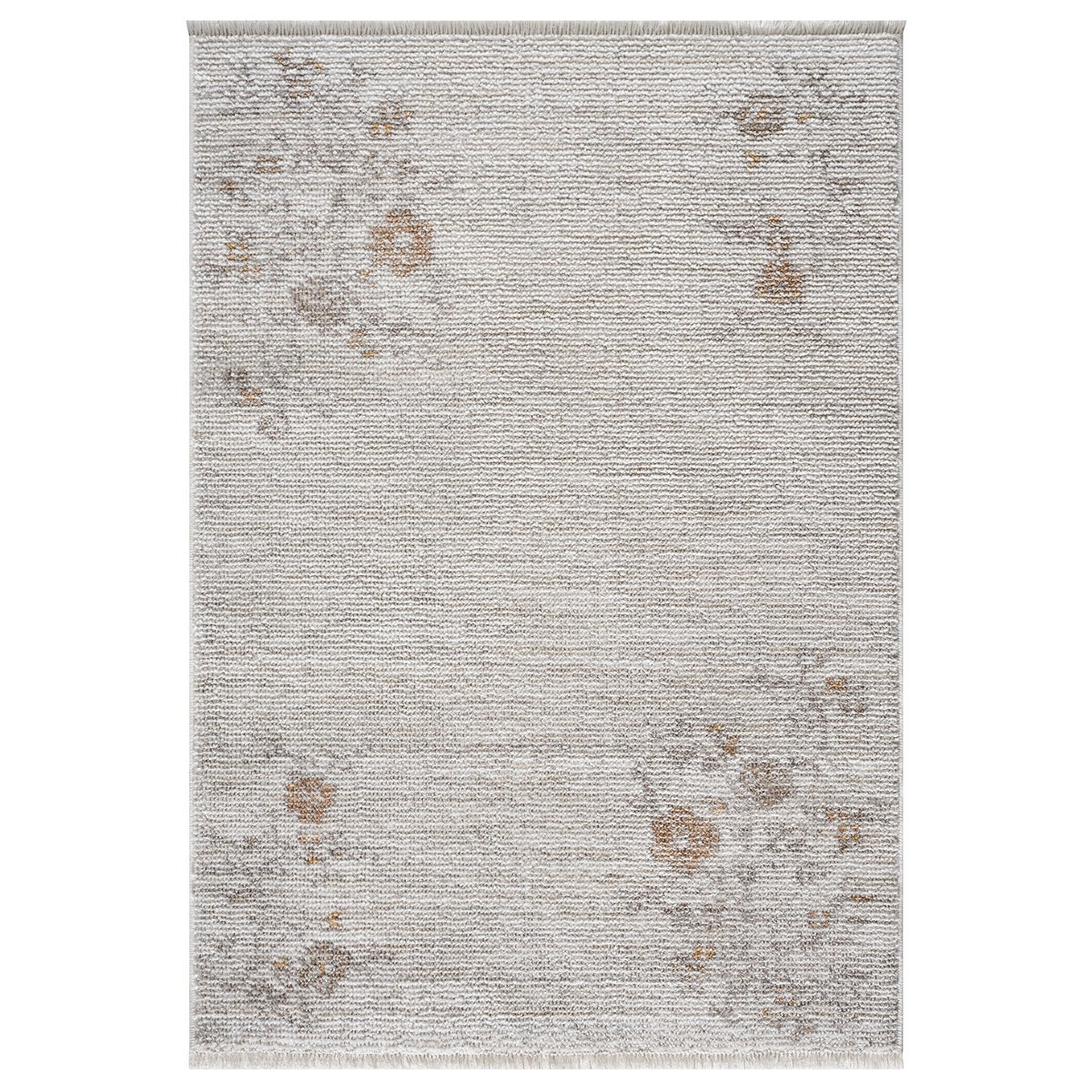 Brambelle Antique Floral Scatter Accent Rug Gray 30 x 46 Inch