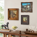 Brambelle Western Farmhouse Framed Wall Art Prints Set of 3