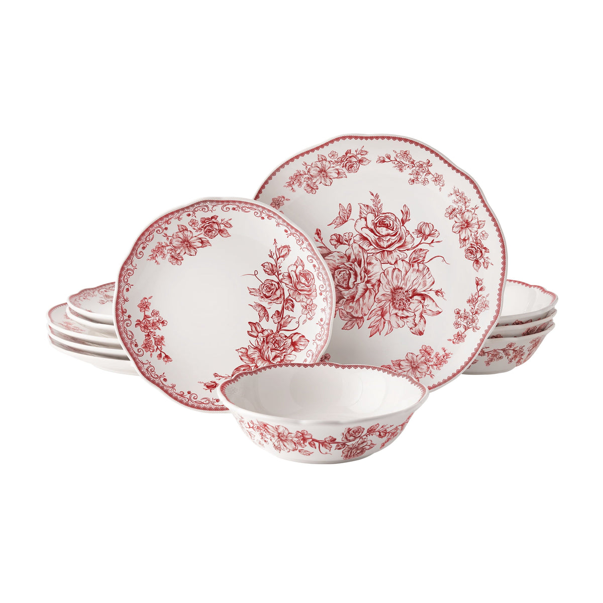 Dinnerware set in Red