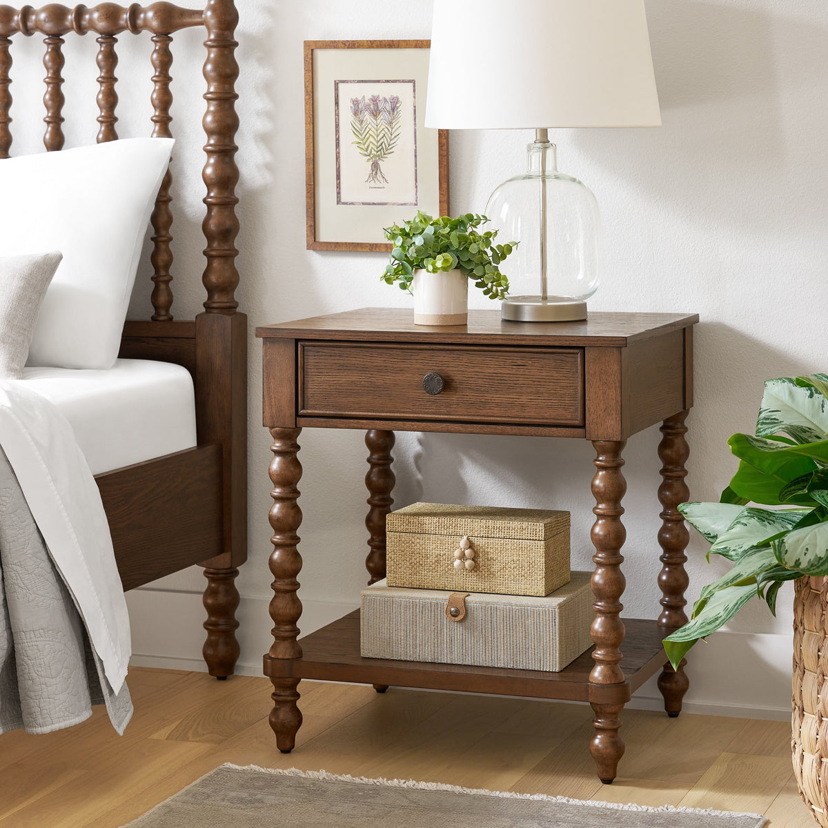 Nightstand in Homestead Brown