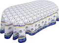 Brambelle Polish Pottery Style Tablecloth Blue Ceramic Print