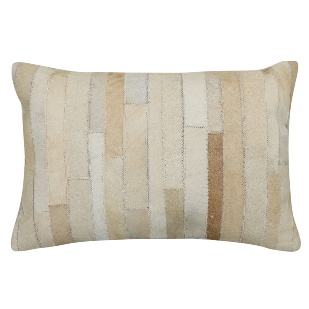Brambelle Ranch Patchwork Cowhide Lumbar Pillow 14 x 20 Inch