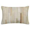 Brambelle Ranch Patchwork Cowhide Lumbar Pillow 14 x 20 Inch