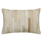 Brambelle Ranch Patchwork Cowhide Lumbar Pillow 14 x 20 Inch