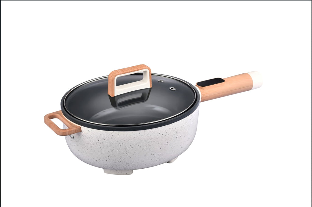 Brambelle Electric Skillet 3.5 Liter Linen Speckle