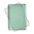 Brambelle Aluminum Sheet Pan Set with Wire Rack and Silicone Mat 3 Piece