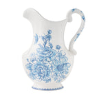 Brambelle Agatha Stoneware Pitcher 2 Quart Blue