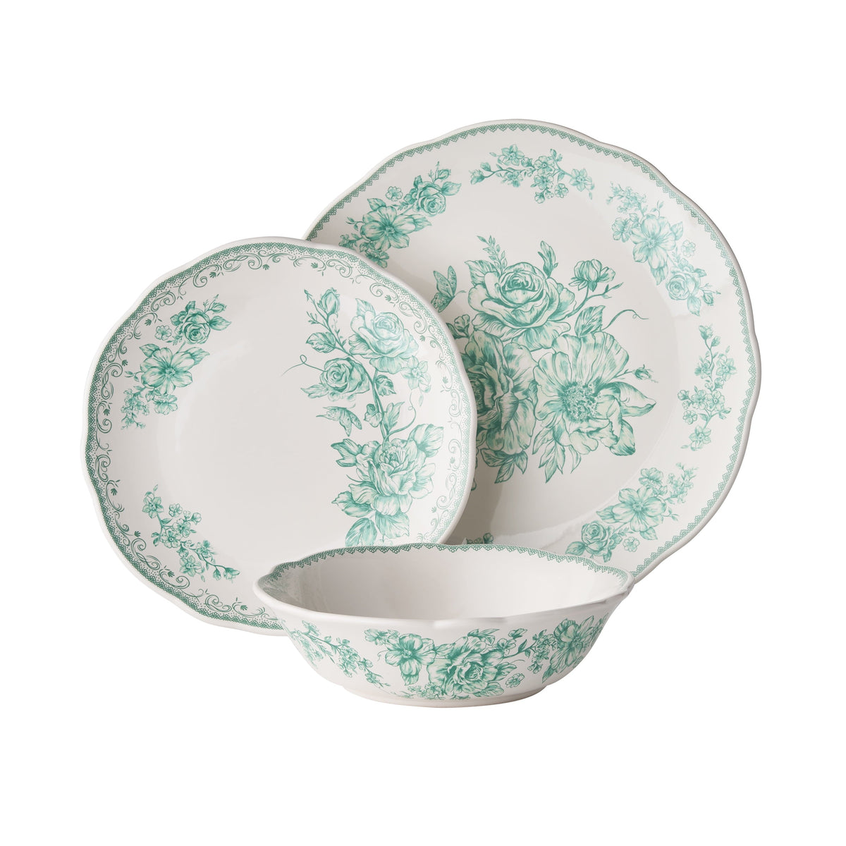 Dinnerware set in Green