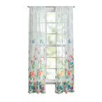 Brambelle Blooming Bouquet Floral Curtain Panel Pair 40 x 84 Inch