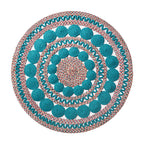 Brambelle Braided Floral Round Rug 48 Inch
