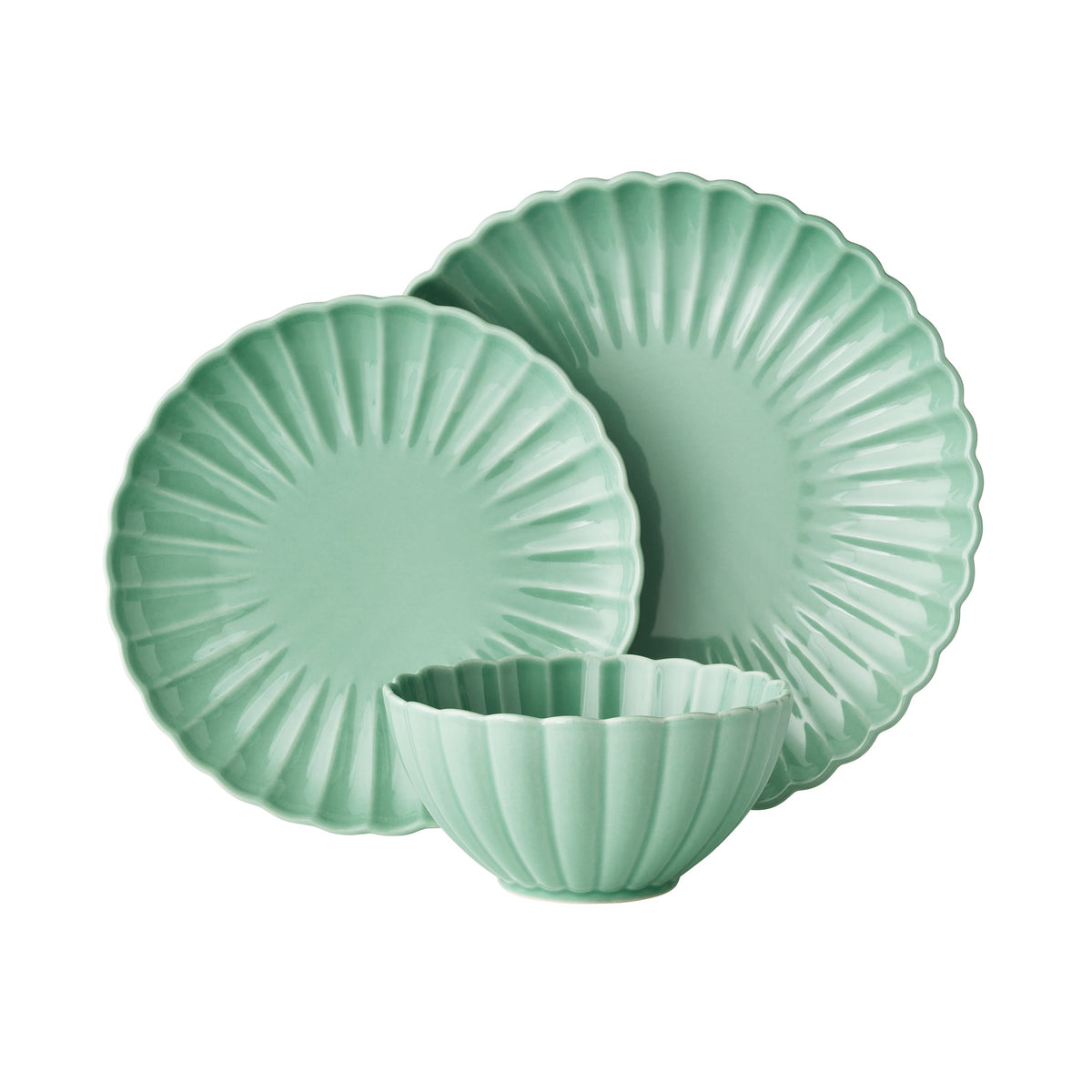 Dinnerware set in Green