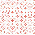 Brambelle Tonal Scallop Peel and Stick Vinyl Wallpaper Coral