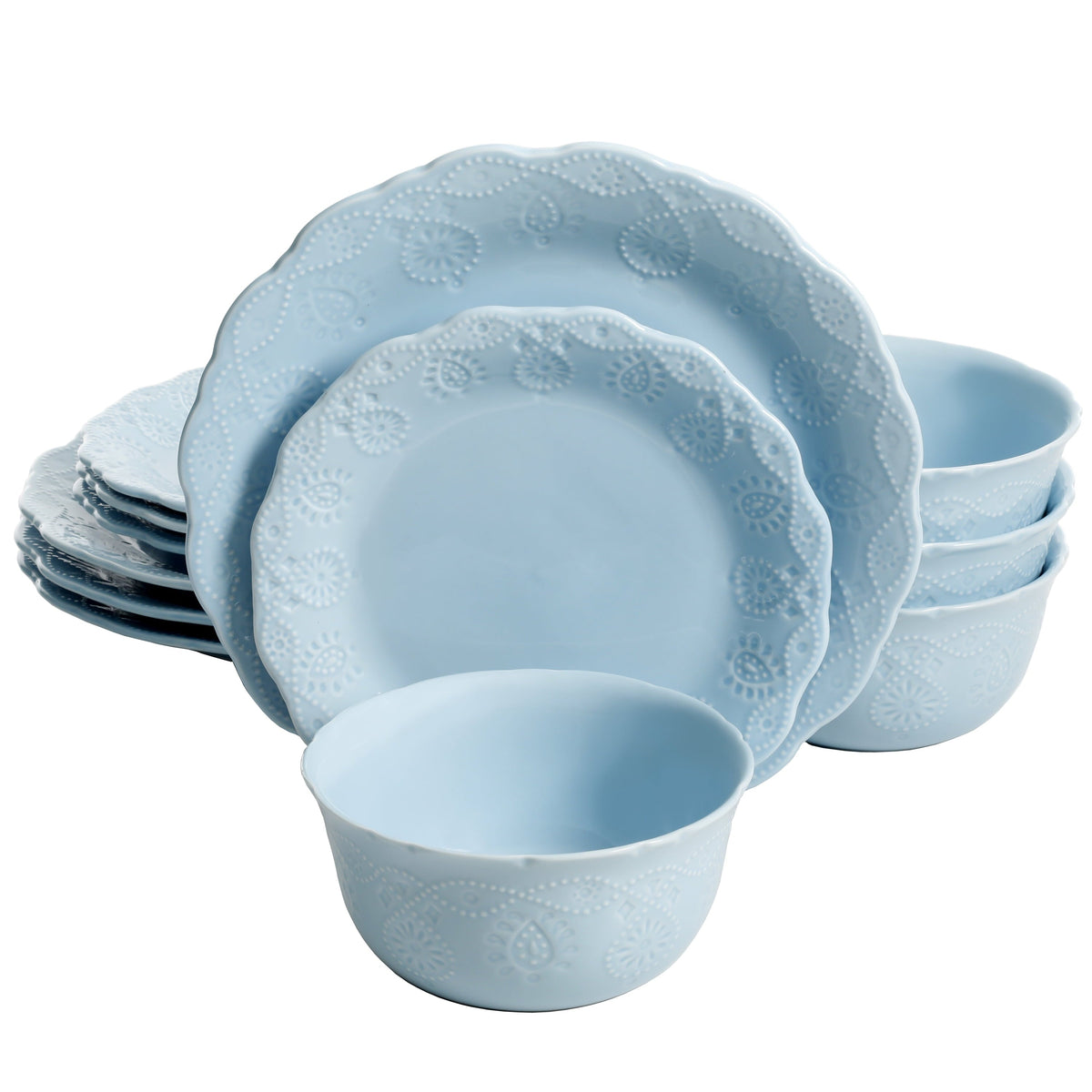 Dinnerware set in Light Blue