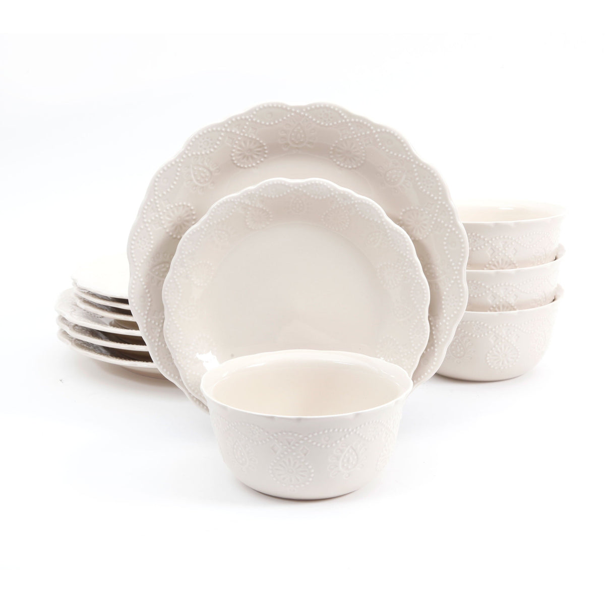 Dinnerware set in Linen