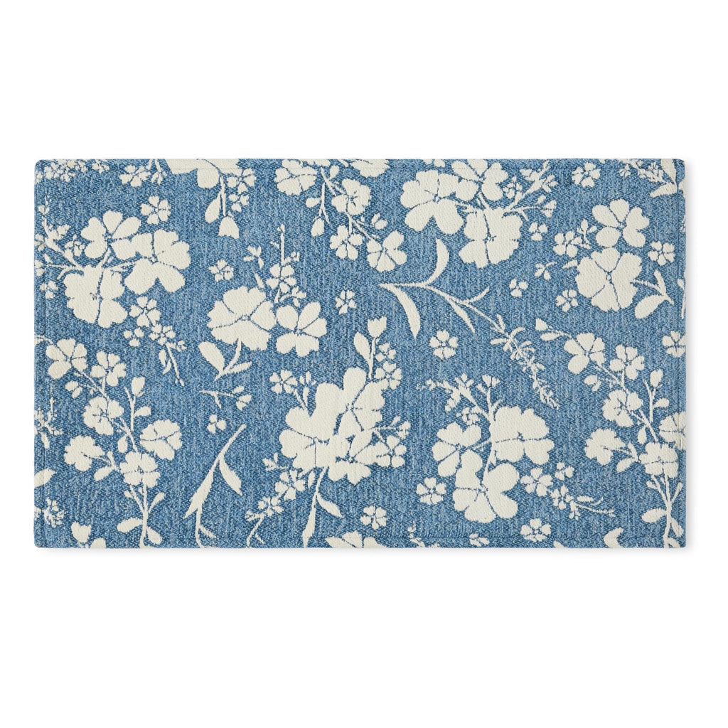 Brambelle Elmbrook Wildflower Anti Fatigue Comfort Mat Blue 20 x 32 Inch