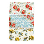 Brambelle Floral Medley Stoneware Serving Platters 12.3 Inch 3 Piece Set