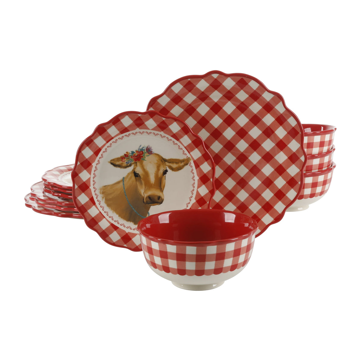 Dinnerware set in Red