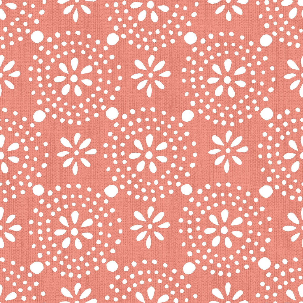 Brambelle Floral Geo Peel and Stick Vinyl Wallpaper Green