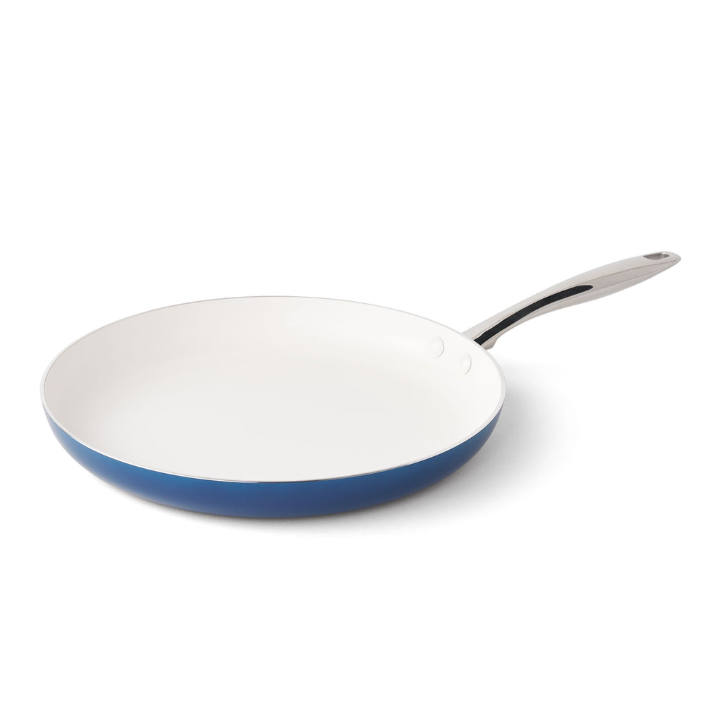 Brambelle Harlow Ceramic Nonstick Fry Pan 12 Inch Denim Blue