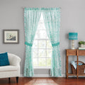 Brambelle Maize Sheer Curtain Panel Teal 50 x 84 Inch