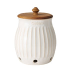 Brambelle Colette Stoneware Onion Keeper White