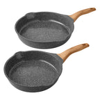 Brambelle Prairie Signature Cast Aluminum Fry Pan Set 10 and 12 Inch