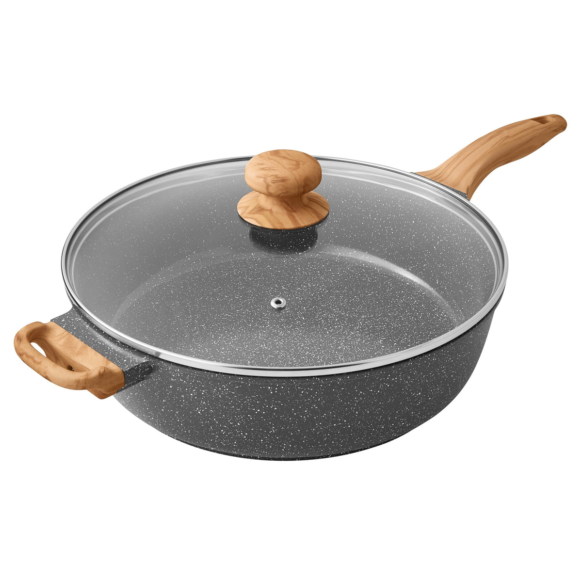 Brambelle Prairie Signature Cast Aluminum Jumbo Cooker Saute Pan 6 Quart