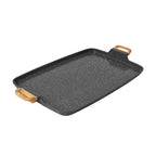 Brambelle Prairie Signature Cast Aluminum Double Griddle Charcoal Speckle