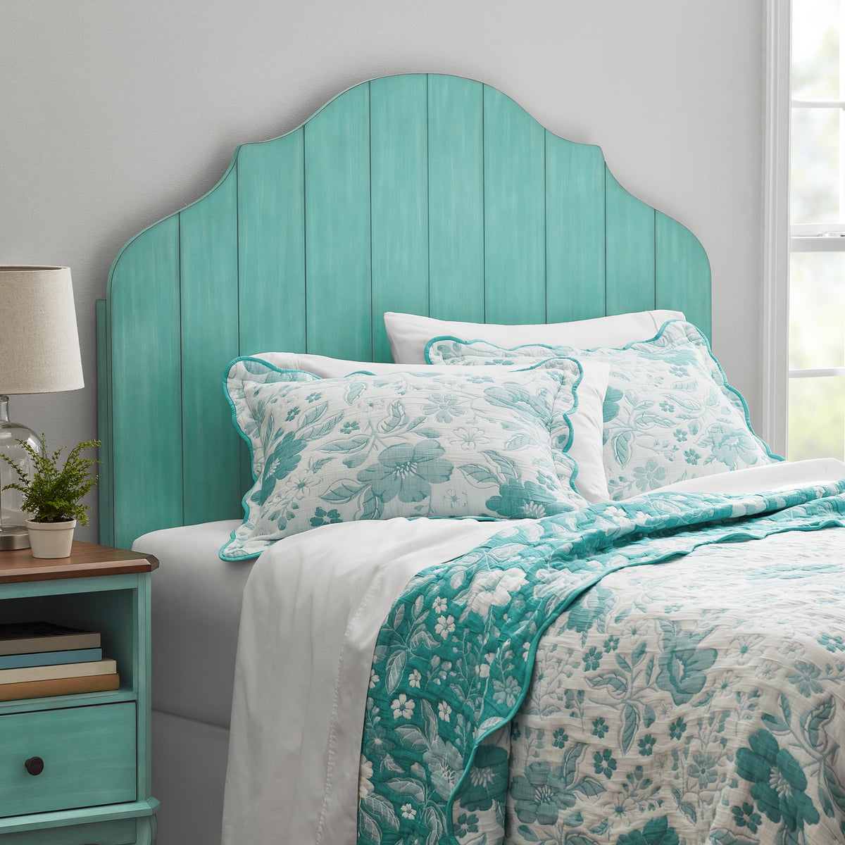 Headboard in Teal