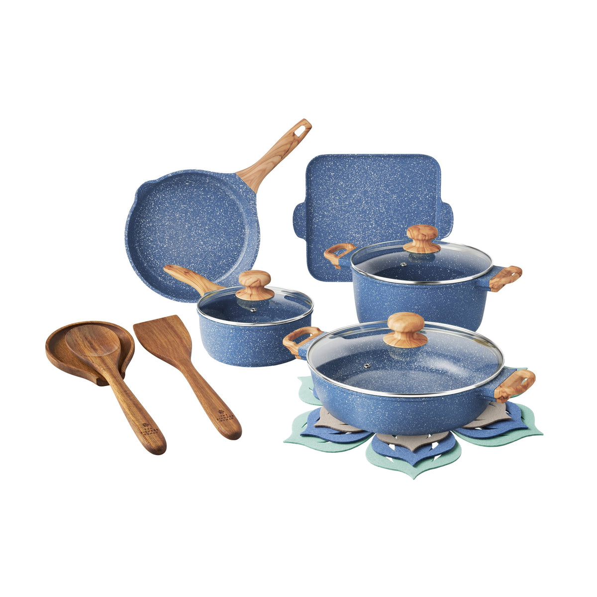 Cookware set in Blue
