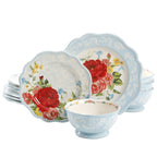 Brambelle Sweet Rose Dinnerware Set 12 Piece