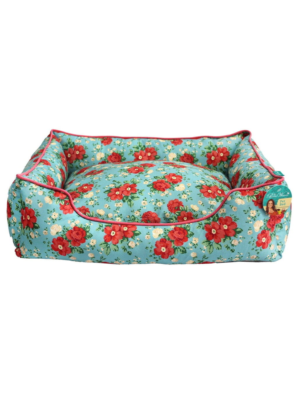 Brambelle Vintage Floral Pet Bed Small 20 x 17 Inch