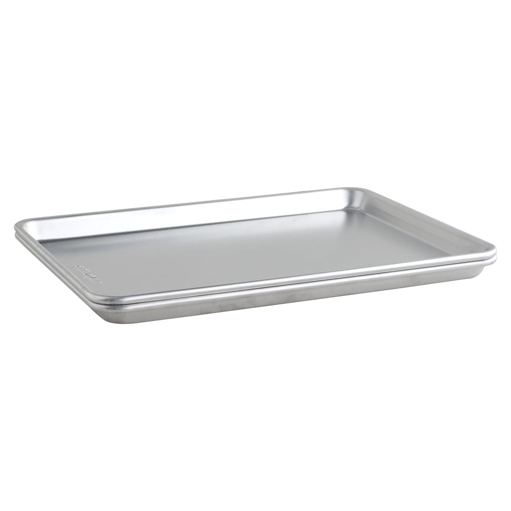Half sheet pan set in silver view 6