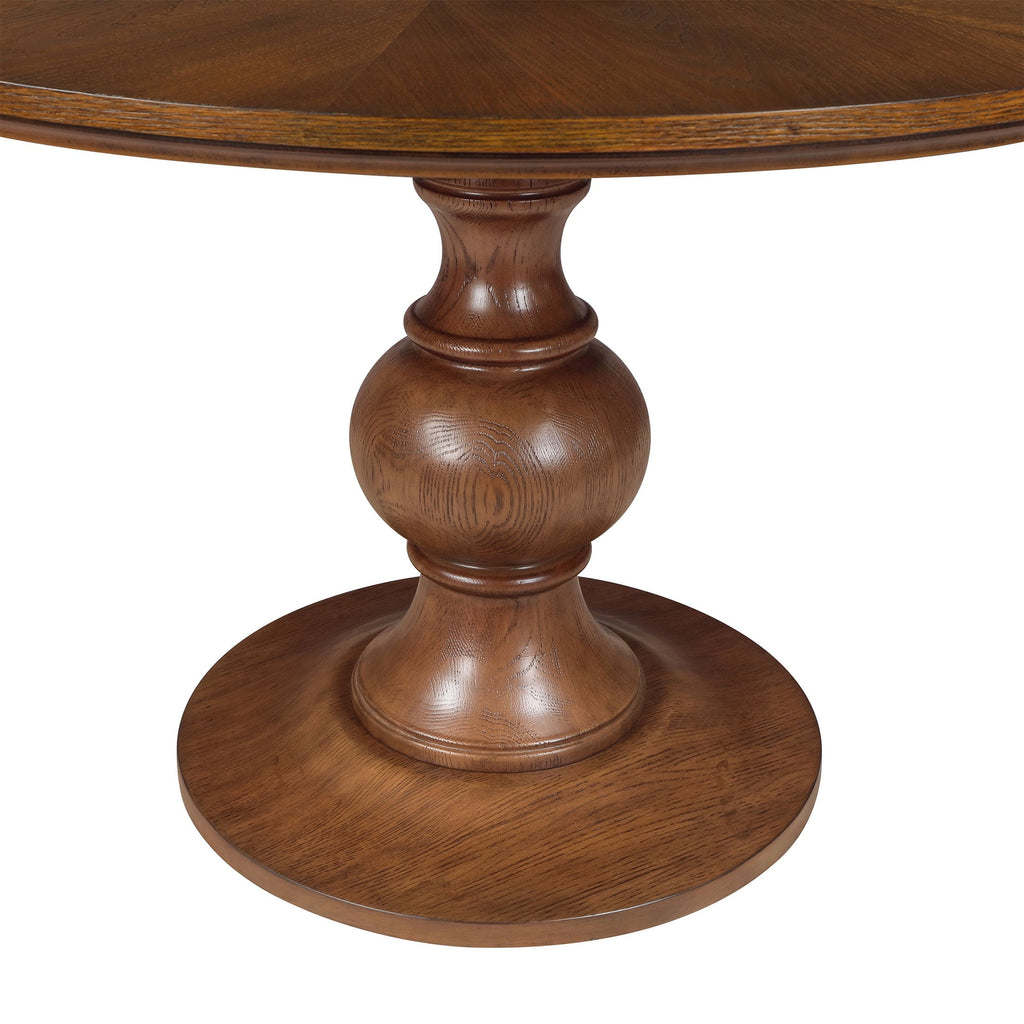 Dining table in heirloom brown view 7