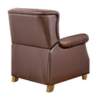 Recliner in whiskey brown view 14