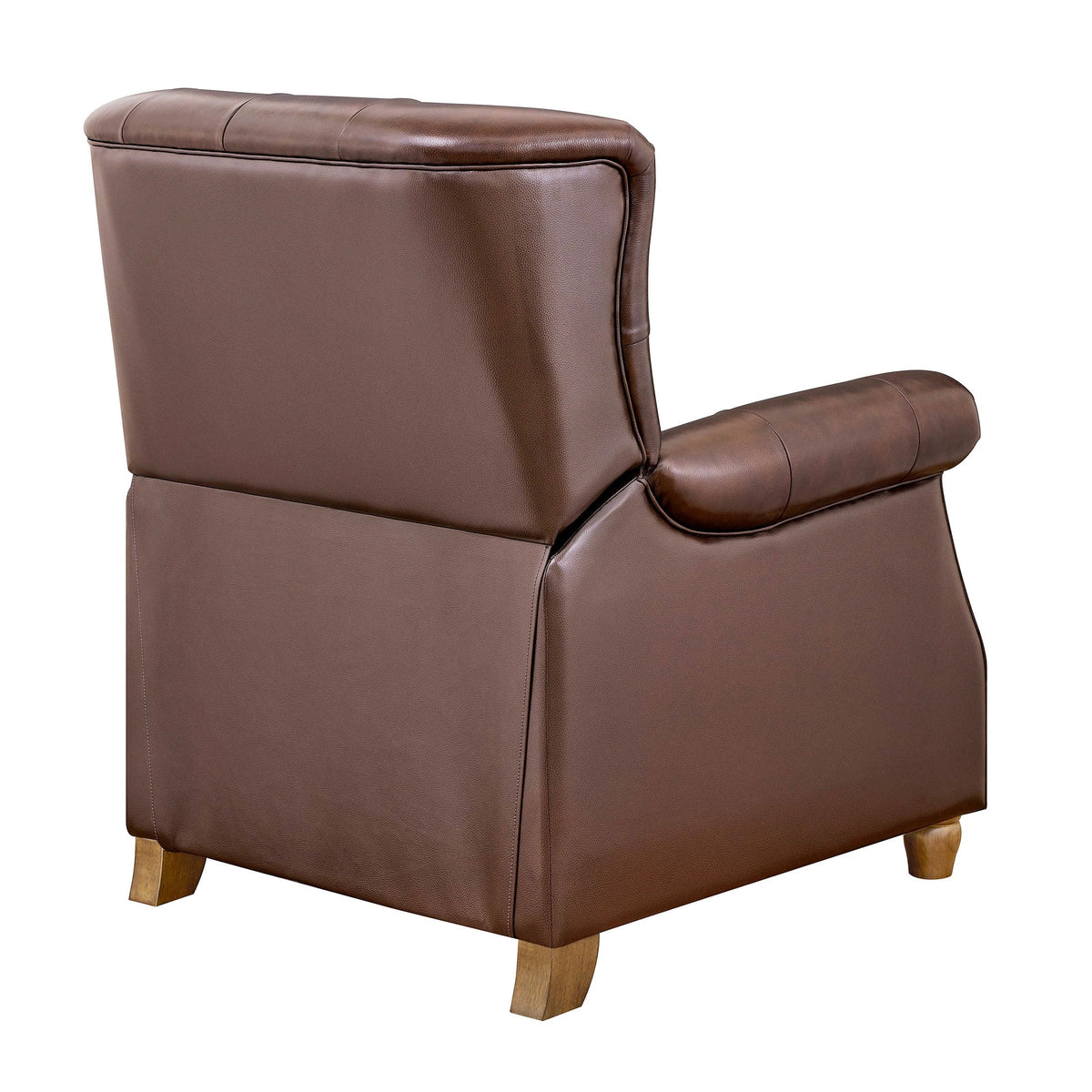 Recliner in whiskey brown view 14