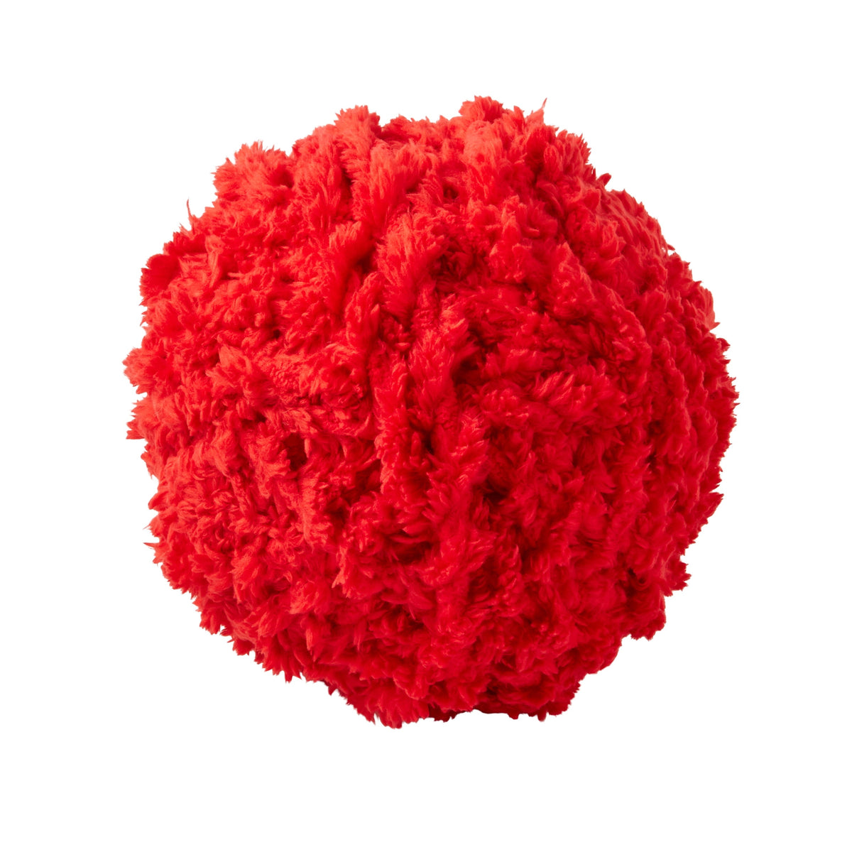 Chenille yarn in red view 3