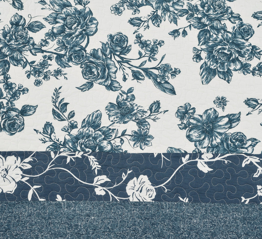 Quilt in blue dust view 4