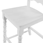 Counter stool set in white view 6