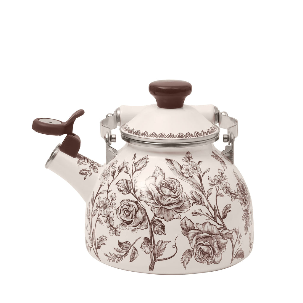 Tea kettle in brown view 15