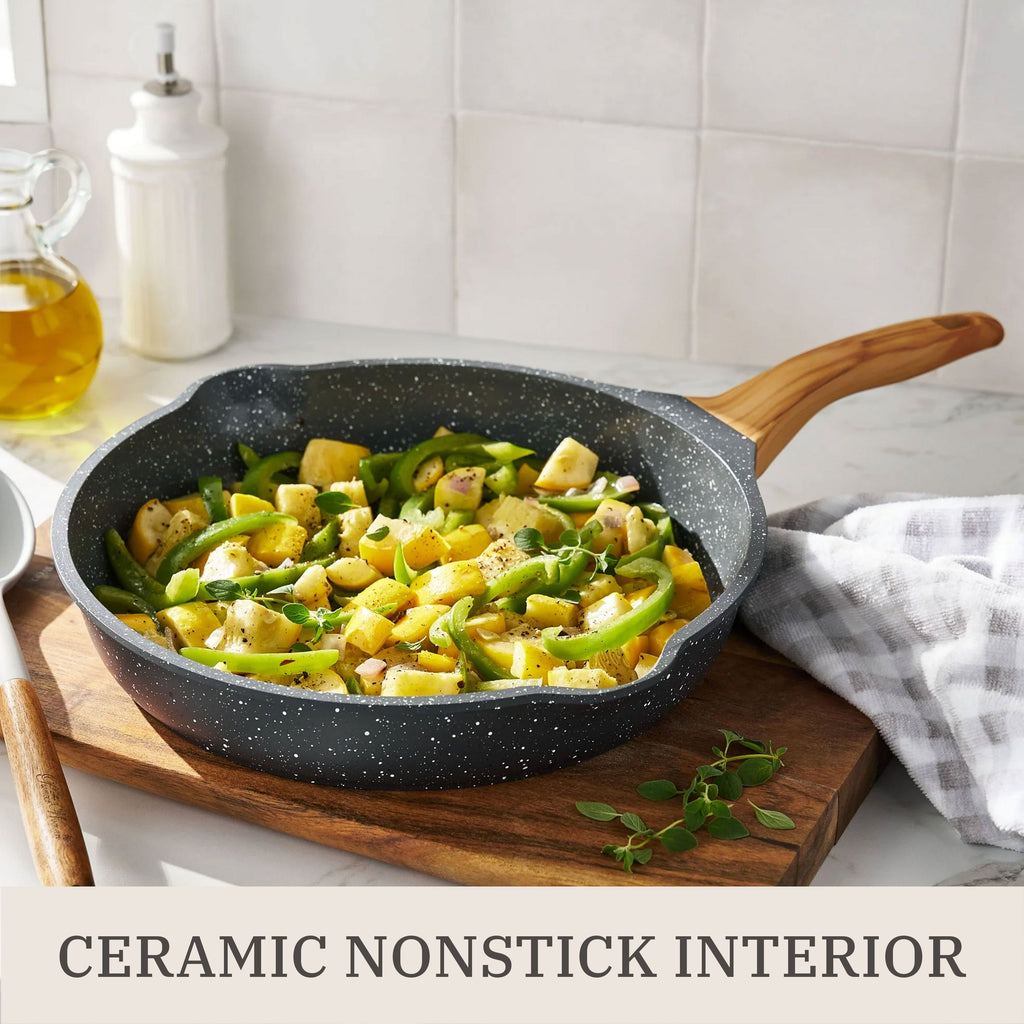 Cookware set in charcoal speckle view 4