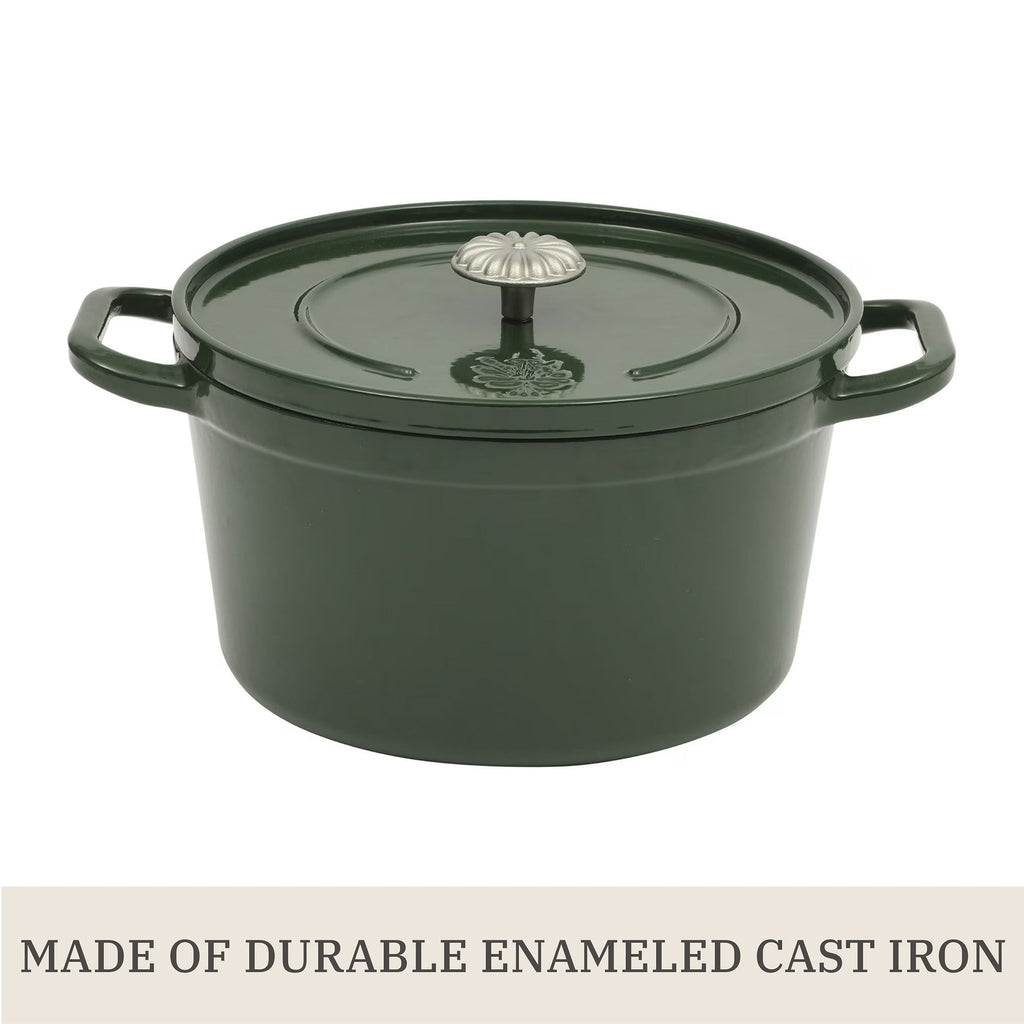 Dutch oven in dark green view 8