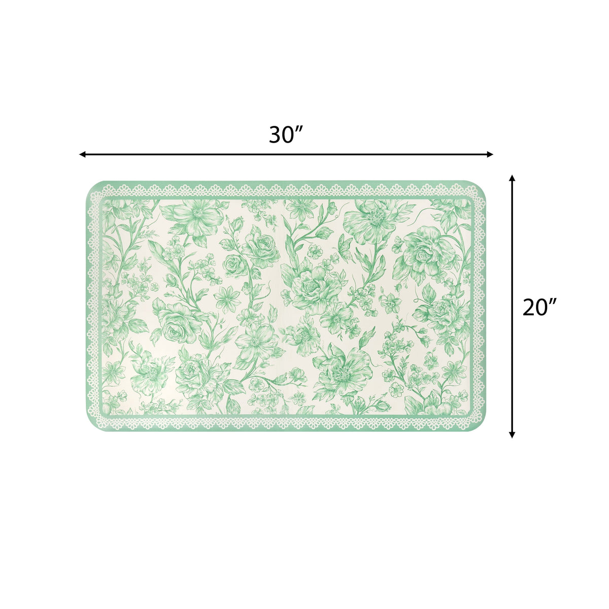 Kitchen mat in green view 6