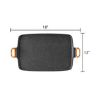 Double griddle in charcoal speckle view 6
