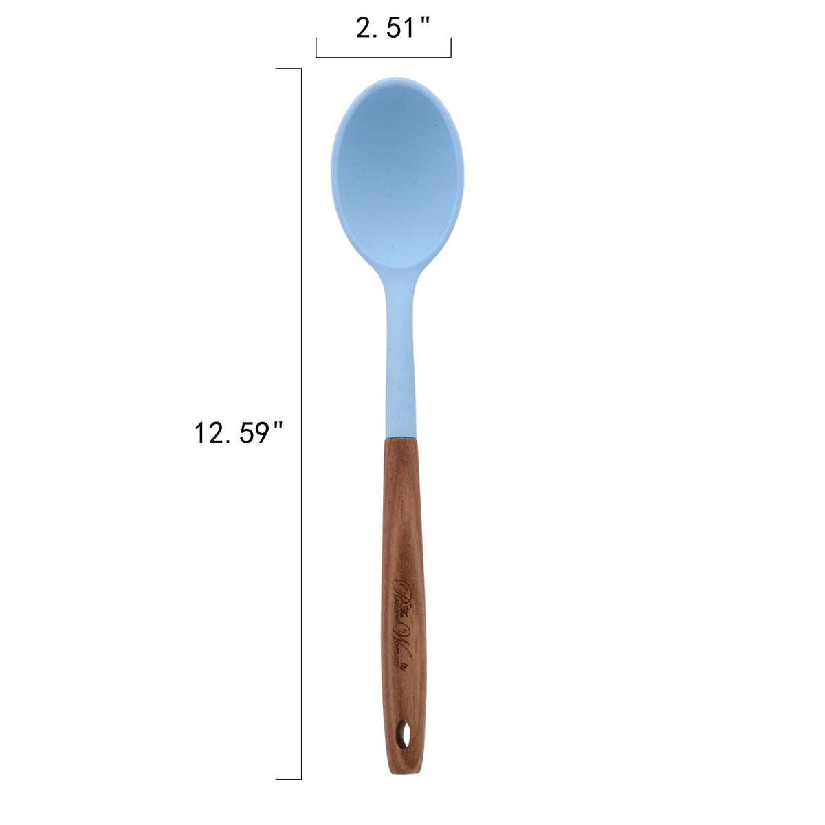Cooking utensil set in blue view 4